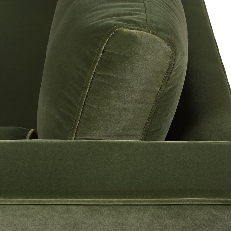 Pemberly Row Modern / Contemporary Lawson Sofa Olive Green Finish