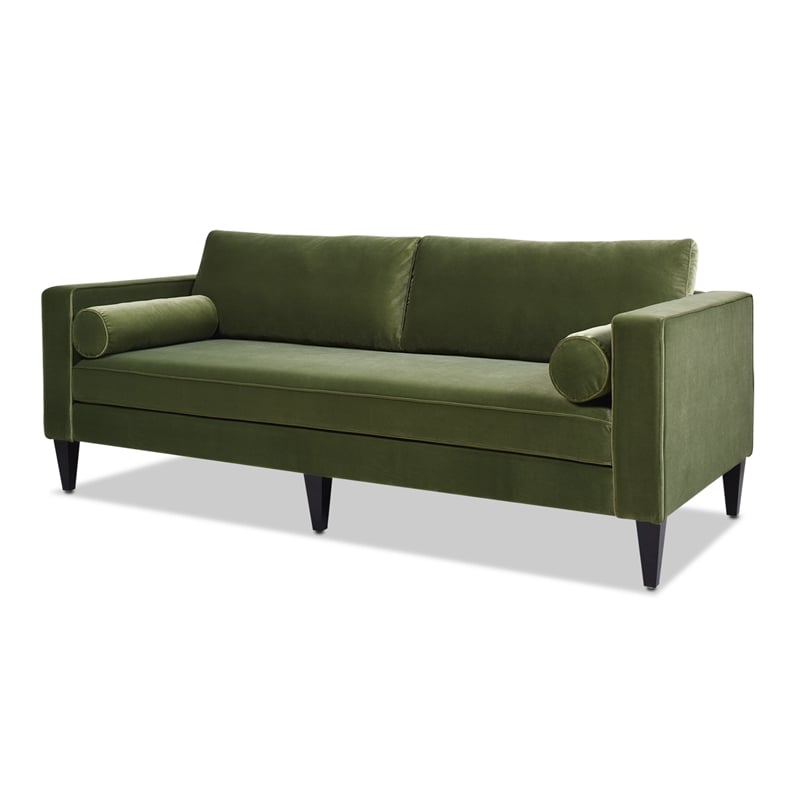 Pemberly Row Modern / Contemporary Lawson Sofa Olive Green Finish
