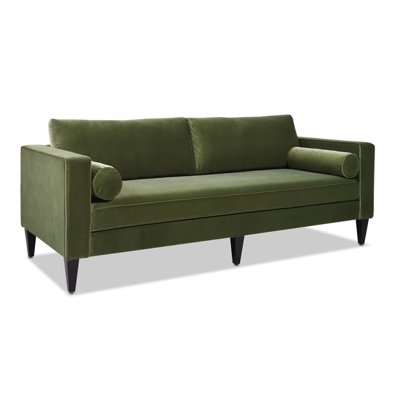 Pemberly Row Modern / Contemporary Lawson Sofa Olive Green Finish
