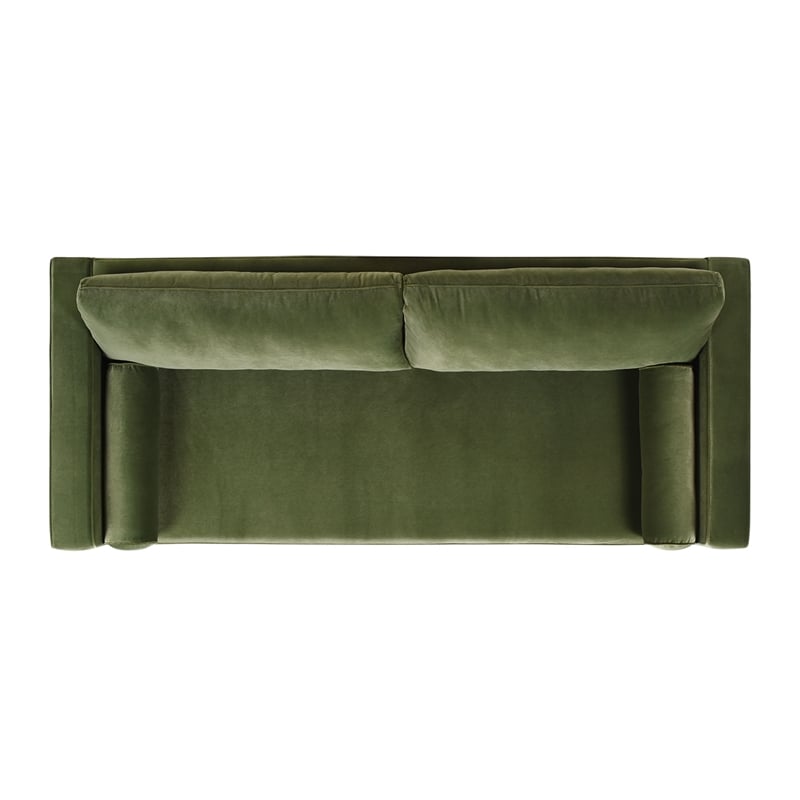 Pemberly Row Modern / Contemporary Lawson Sofa Olive Green Finish