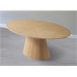 Pemberly Row Modern / Contemporary Natural Oak Finish Dining Table