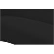Pemberly Row Contemporary Boucle Fabric Sofa With Rounded Back in Black