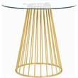 Pemberly Row Modern / Contemporary Counter Height Table in Gold