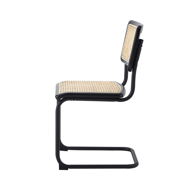 Pemberly Row Modern / Contemporary Dining Chair (Set of 2) Black