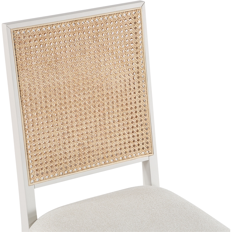 Pemberly Row Modern / Contemporary Cream Dining Chair (Set of 2)