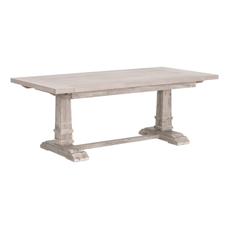 Pemberly Row Modern / Contemporary Hudson Wood Dining Table in Gray