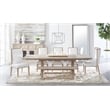 Pemberly Row Modern / Contemporary Hudson Wood Dining Table in Gray