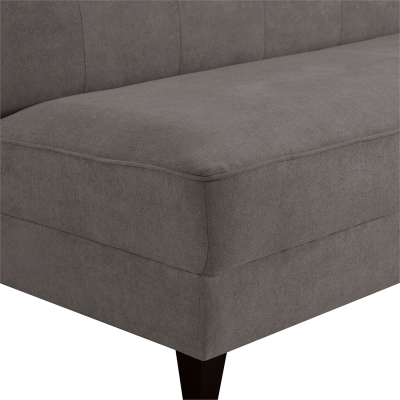 Pemberly Row Mid-Century Modern Sofa - French Dark Gray Finish