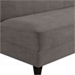 Pemberly Row Mid-Century Modern Sofa - French Dark Gray Finish