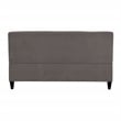 Pemberly Row Mid-Century Modern Sofa - French Dark Gray Finish