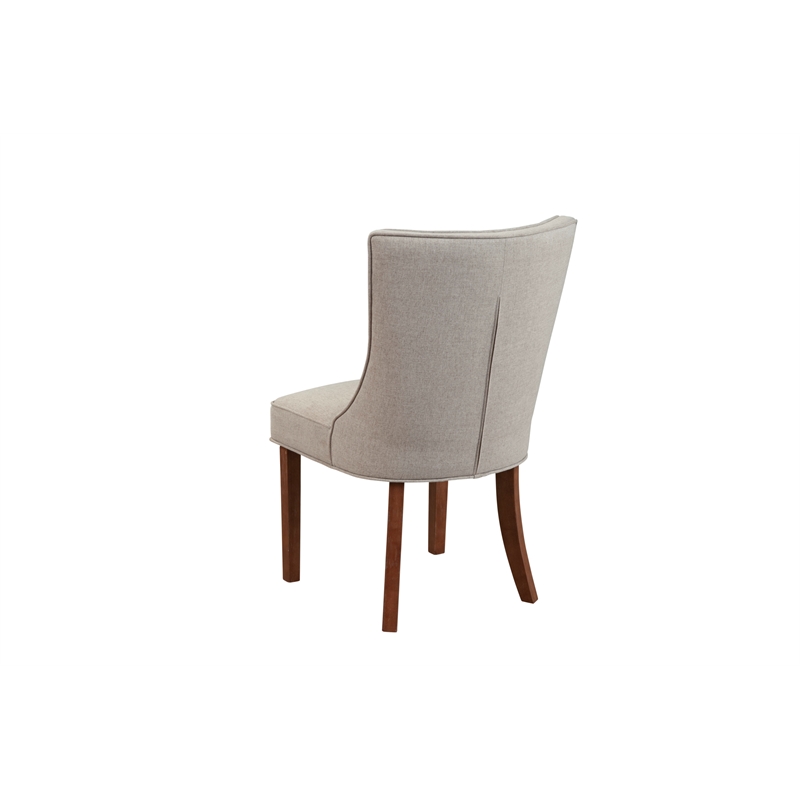 Pemberly Row Set of 2 Wood Side Chairs in Antique Cappuccino
