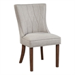 Pemberly Row Set of 2 Wood Side Chairs in Antique Cappuccino