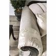 Pemberly Row Traditional Chenille Upholstered Loveseat in Ivory