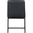 Pemberly Row Quilted Black Faux Leather Dining Chair (Set of 2)