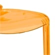 Pemberly Row Mid-Century Modern Dining Side Chair in Transparent Orange
