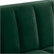 Pemberly Row Tufted Velvet Sofa with Nailhead Trim in Hunter Green/Gold
