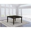 Pemberly Row Modern Square Wood Dining Table in Cappuccino Finish