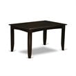 Pemberly Row Modern Square Wood Dining Table in Cappuccino Finish