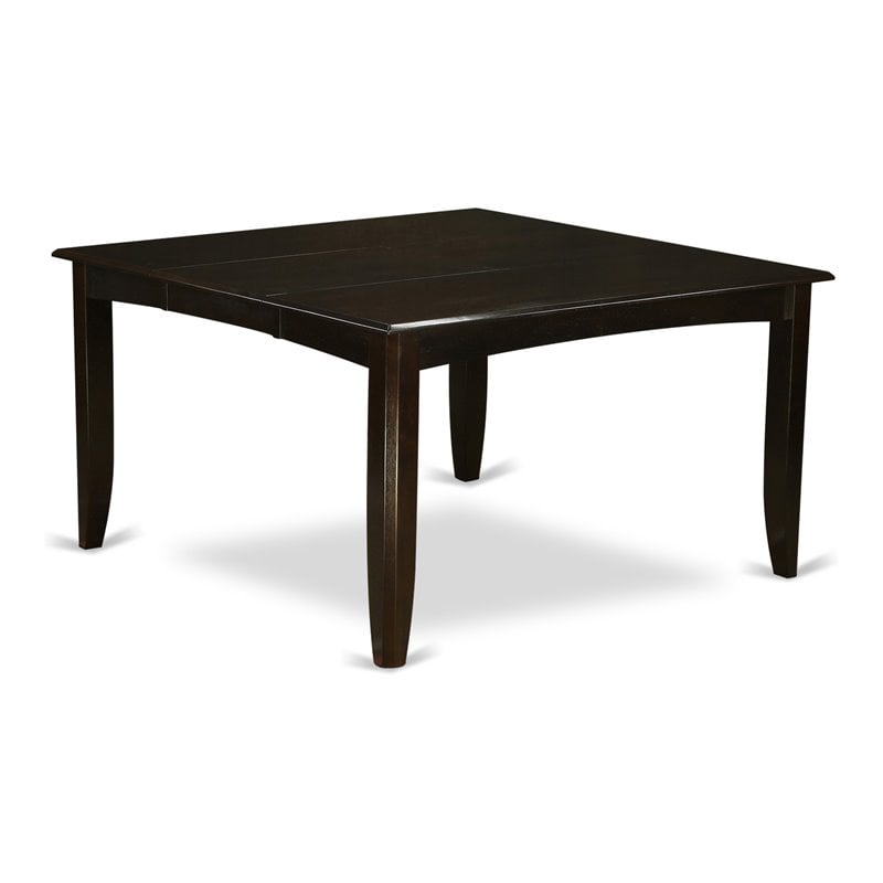 Pemberly Row Modern Square Wood Dining Table in Cappuccino Finish