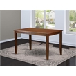 Pemberly Row Modern Rectangular Wood Dining Table in Mahogany