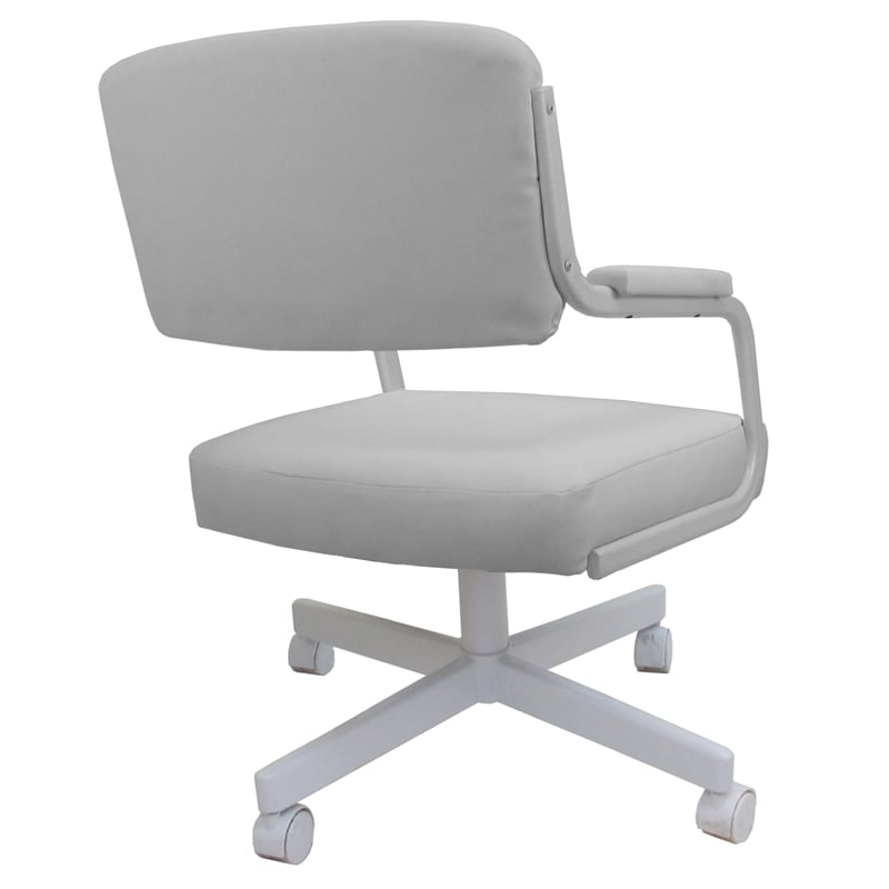 Pemberly Row Modern 4pieces Swivel Metal Caster Dining Chairs