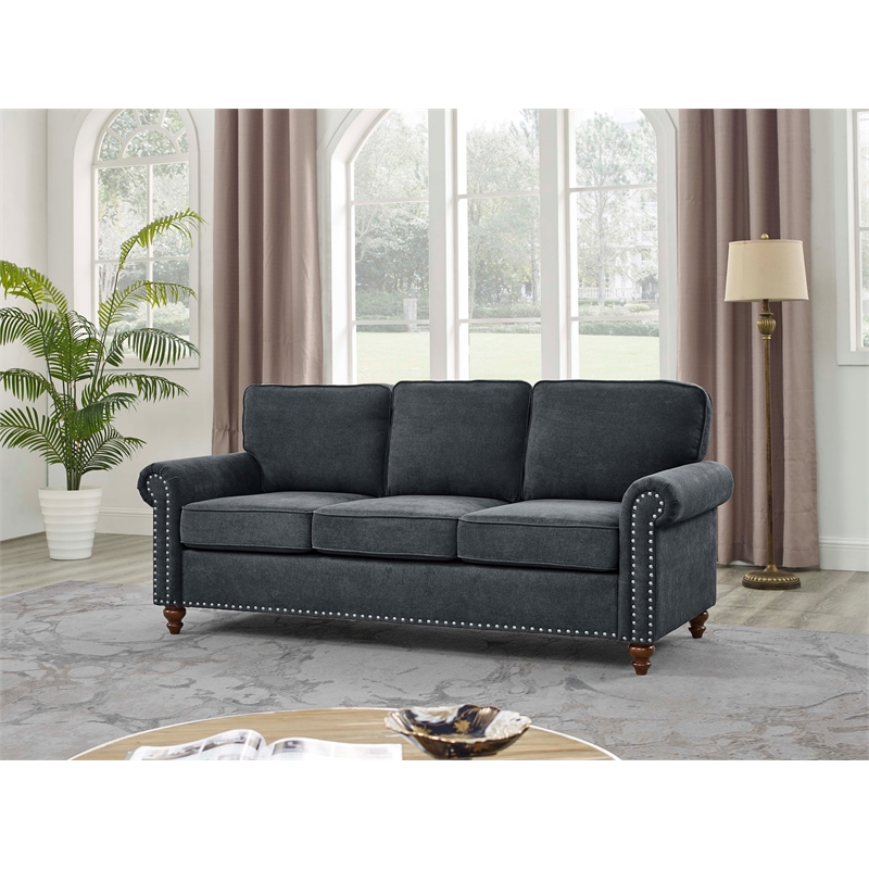 Pemberly Row Modern Polyester Fabric 78