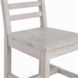 Pemberley Row Reclaimed Pine Nordic Ivory Dining Chair Ladder Back 39.75