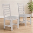 Pemberley Row Reclaimed Pine Nordic Ivory Dining Chair Ladder Back 39.75