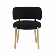 Pemberly Row Modern / Contemporary Black Boucle Dining Chair