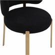Pemberly Row Modern / Contemporary Black Boucle Dining Chair