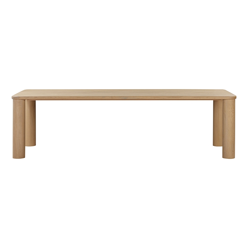 Pemberly Row Modern Natural Oak Finish Rectangular Dining Table