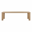 Pemberly Row Modern Natural Oak Finish Rectangular Dining Table