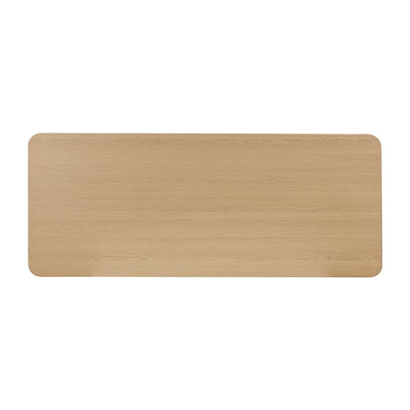 Pemberly Row Modern Natural Oak Finish Rectangular Dining Table