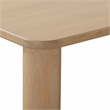 Pemberly Row Modern Natural Oak Finish Rectangular Dining Table