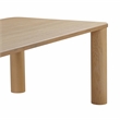 Pemberly Row Modern Natural Oak Finish Rectangular Dining Table