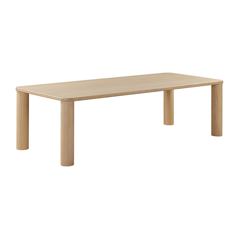 Pemberly Row Modern Natural Oak Finish Rectangular Dining Table