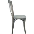 Pemberly Row Modern / Contemporary X-Back Chair In Gray Finish