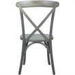 Pemberly Row Modern / Contemporary X-Back Chair In Gray Finish