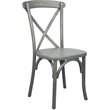 Pemberly Row Modern / Contemporary X-Back Chair In Gray Finish