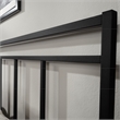 Pemberly Row Modern Metal Queen Platform Bed in Black Finish