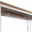 Pemberly Row Circle Metal Cord Management Trough in White Finish