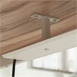 Pemberly Row Circle Metal Cord Management Trough in White Finish