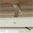 Pemberly Row Circle Metal Cord Management Trough in White Finish