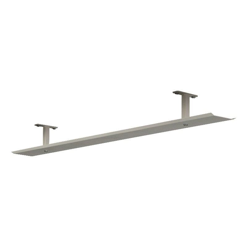 Pemberly Row Circle Metal Cord Management Trough in White Finish