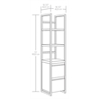 Pemberly Row Engineered Wood Narrow Storage Tower in Mystic Oak