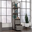 Pemberly Row Engineered Wood Narrow Storage Tower in Mystic Oak