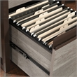 Pemberly Row Engineered Wood Narrow Storage Tower in Mystic Oak