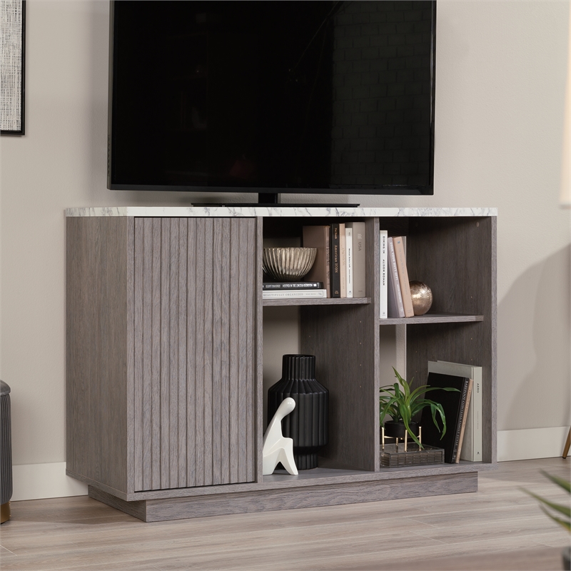 Pemberly Row Modern Engineered Wood Accent Storage in Ashen Oak