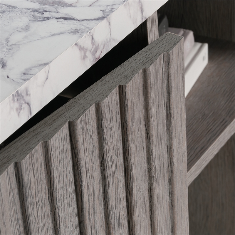 Pemberly Row Modern Engineered Wood Accent Storage in Ashen Oak