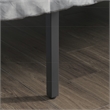 Pemberly Row Contemporary Metal Twin Platform Bed in Black Finish
